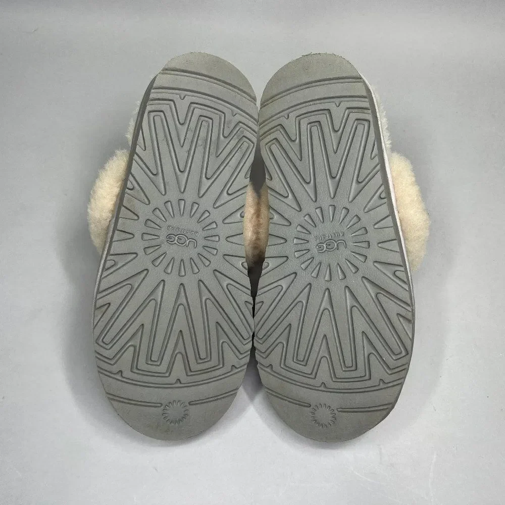 UGG Girl's Size 5‎ Dazzle Sliver Sequin Slippers